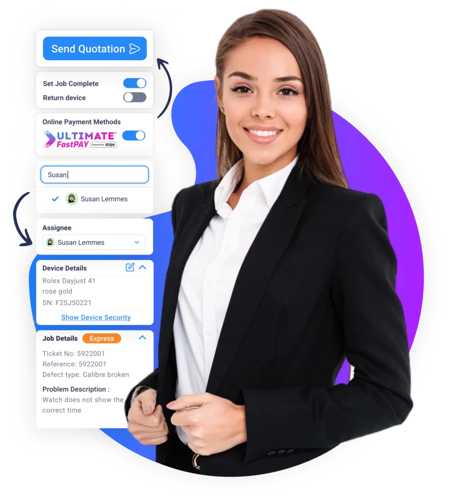 Reparatur, Verwaltung, Software