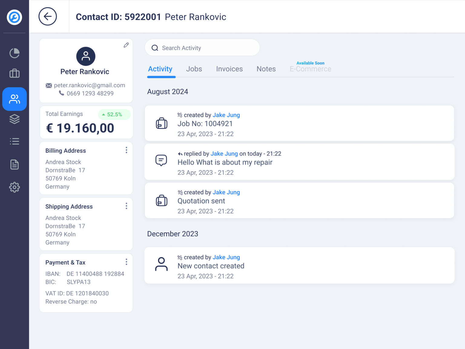 Repair CRM software