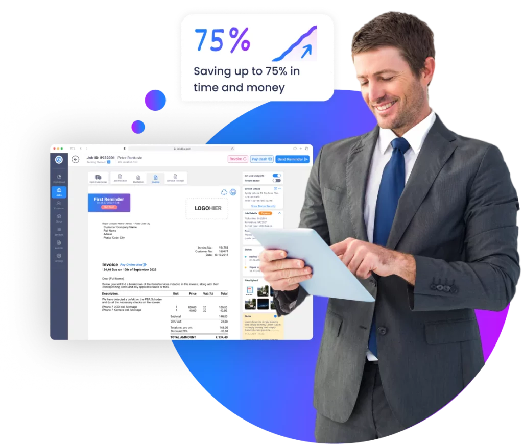 quotation management software for repair services