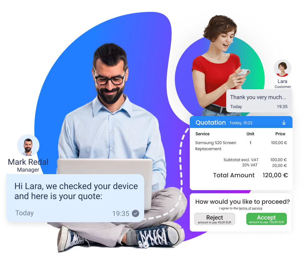 Quote software for repair jobs