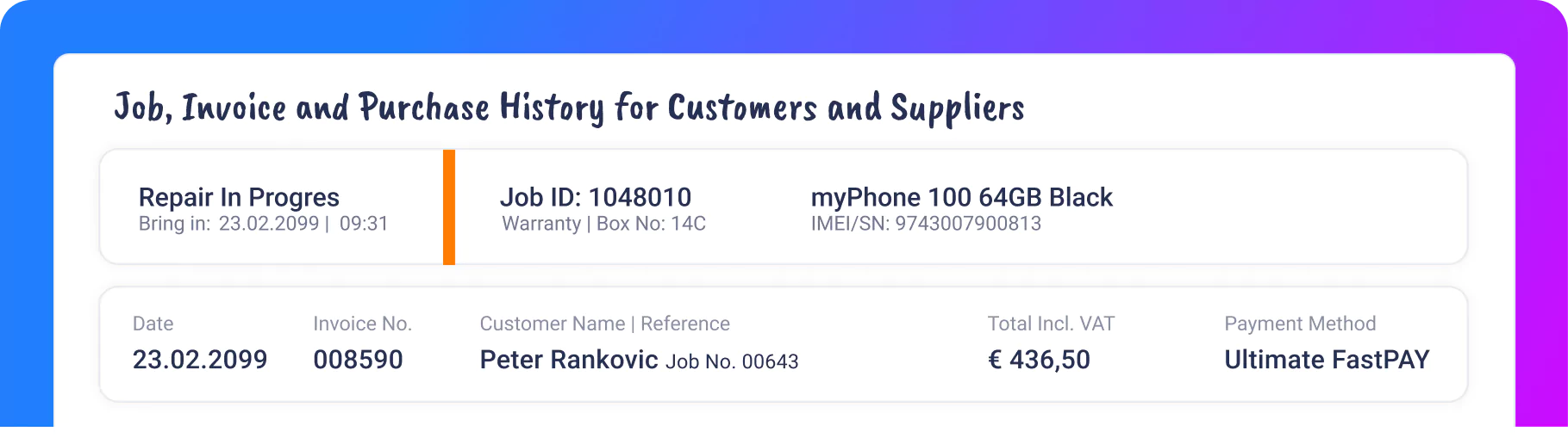 jobs-invoices-customer-repair-data